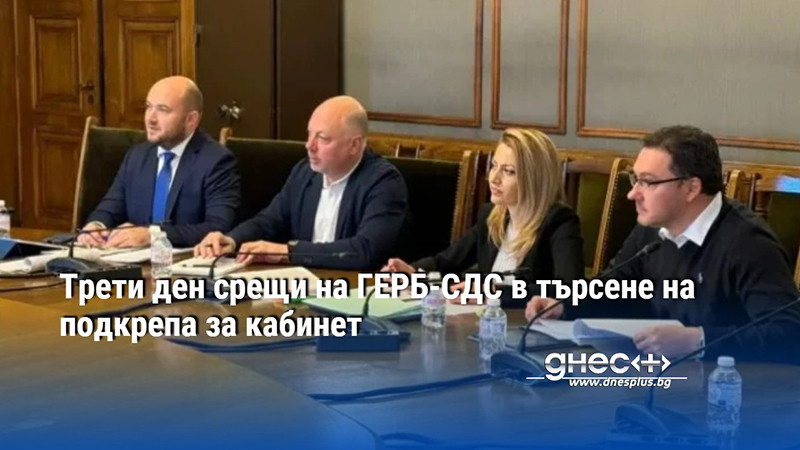 Трети ден срещи на ГЕРБ-СДС в търсене на подкрепа за кабинет