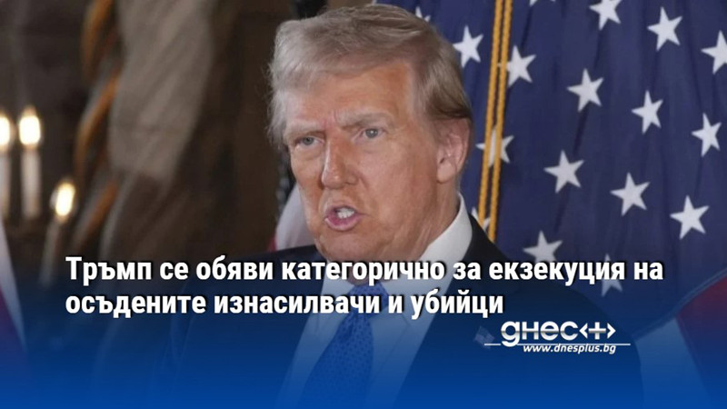 Тръмп се обяви категорично за екзекуция на осъдените изнасилвачи и убийци