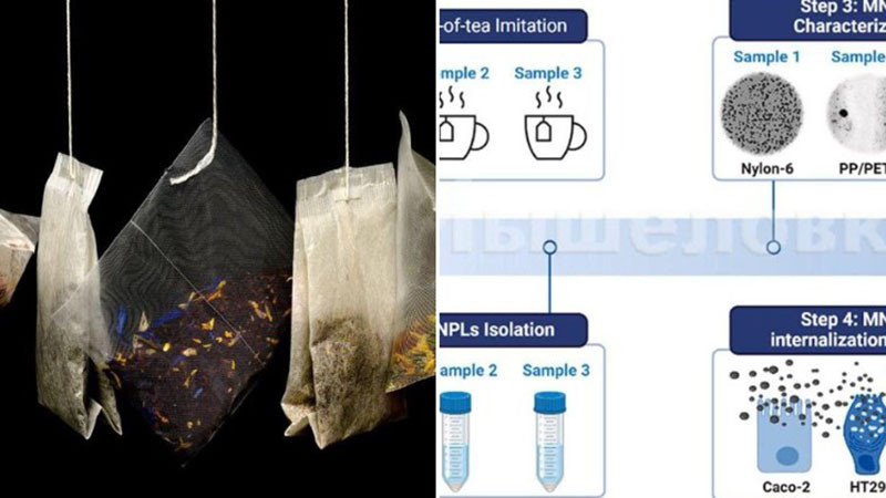 Пакетчетата за чай освобождават частици микропластмаса