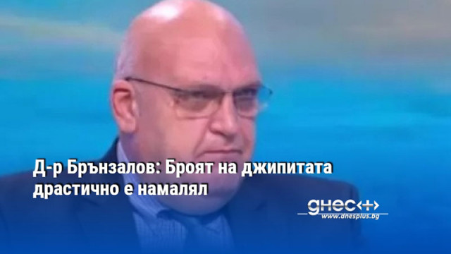 Д-р Брънзалов: Броят на джипитата драстично е намалял