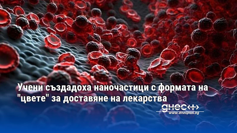 Учени създадоха наночастици с формата на "цвете" за доставяне на лекарства