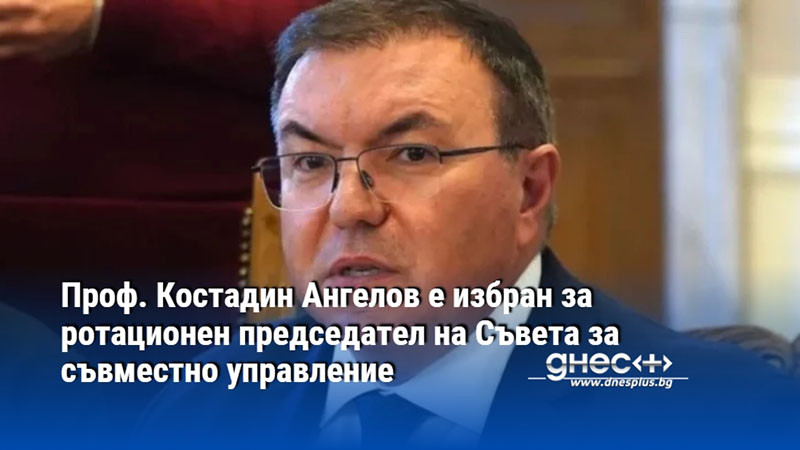 Проф. Костадин Ангелов е избран за ротационен председател на Съвета за съвместно управление