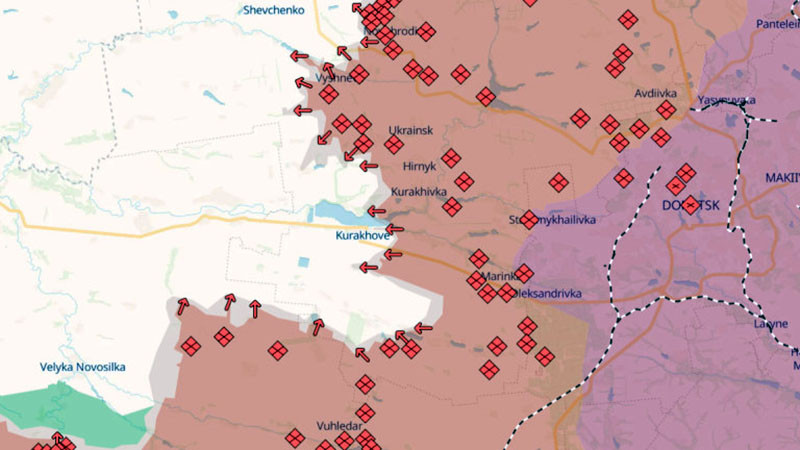 Руските войски навлязоха в Андреевка северозападно от Курахово, затягат обръча около ВСУ