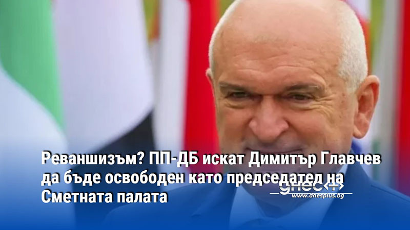 Реваншизъм? ПП-ДБ искат Димитър Главчев да бъде освободен като председател на Сметната палата