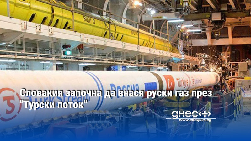 Словакия започна да внася руски газ през "Турски поток"