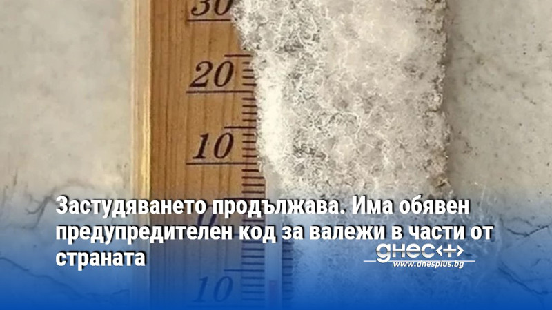 В Североизточна България ще завали сняг, който през деня ще