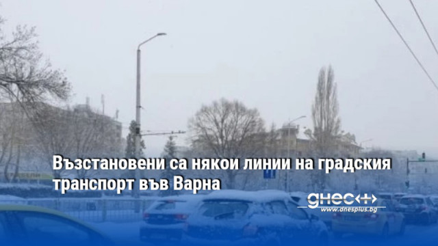 Възстановени са някои линии на градския транспорт във Варна