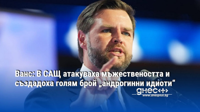 Ванс: В САЩ атакуваха мъжествеността и създадоха голям брой „андрогинни идиоти“