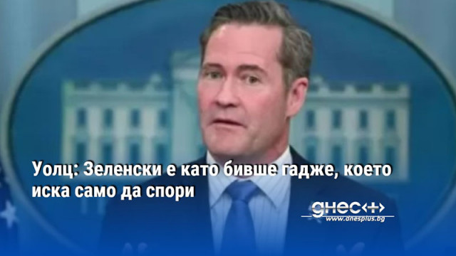 Уолц: Зеленски е като бивше гадже, което иска само да спори