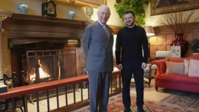 Крал Чарлз Трети прие Зеленски. Украинският президент не облече костюм