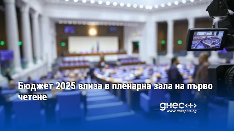 Бюджет 2025 влиза в пленарна зала на първо четене