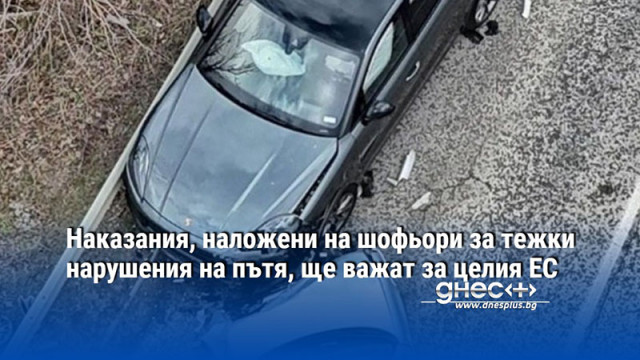 Наказания, наложени на шофьори за тежки нарушения на пътя, ще важат за целия ЕС