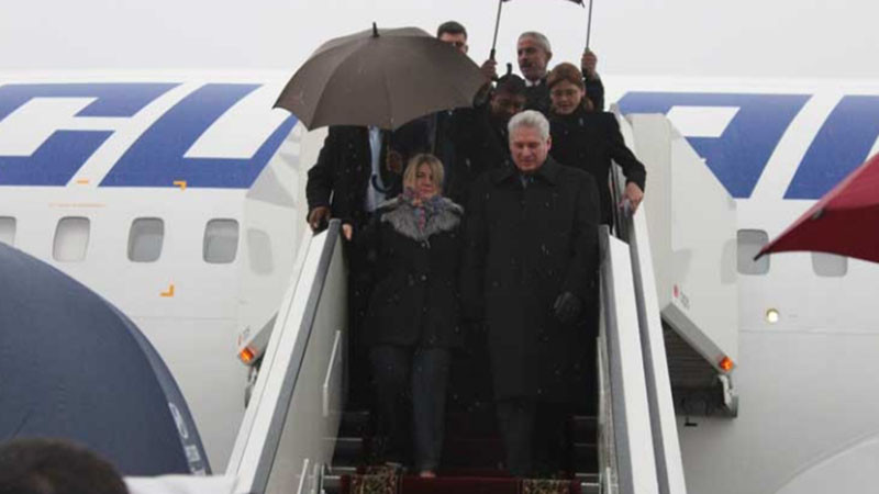 Кубинският президент пристигна в Санкт Петербург
