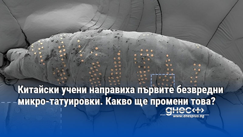 Китайски учени направиха първите безвредни микро-татуировки. Какво ще промени това?