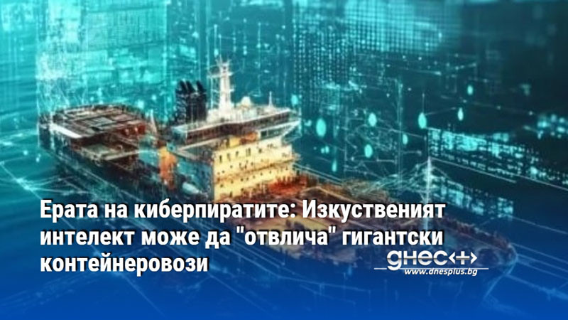 Ерата на киберпиратите: Изкуственият интелект може да "отвлича" гигантски контейнеровози