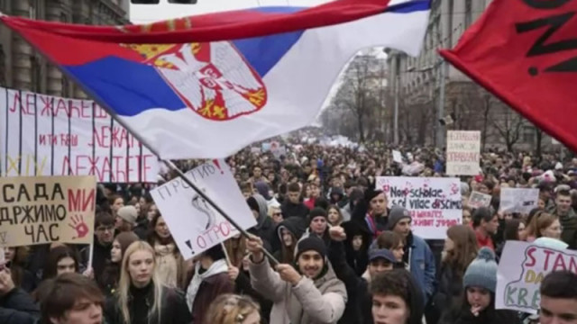 Студентите излизат на протест в Белград с искане за нови избори