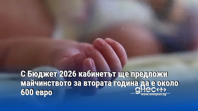 С Бюджет 2026 кабинетът ще предложи майчинството за втората година да е около 600 евро