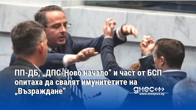 ПП-ДБ, „ДПС-Ново начало“ и част от БСП опитаха да свалят имунитетите на „Възраждане“