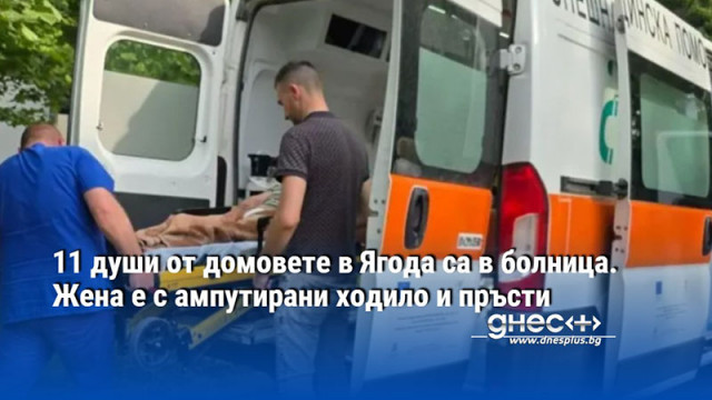 11 души от домовете в Ягода са в болница. Жена е с ампутирани ходило и пръсти
