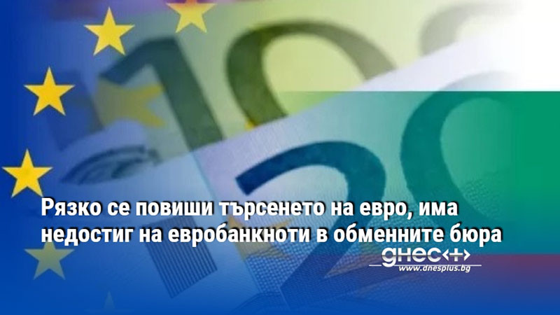 Търсенето на еврото рязко се повиши, има недостиг на евробанкноти в обменните бюра