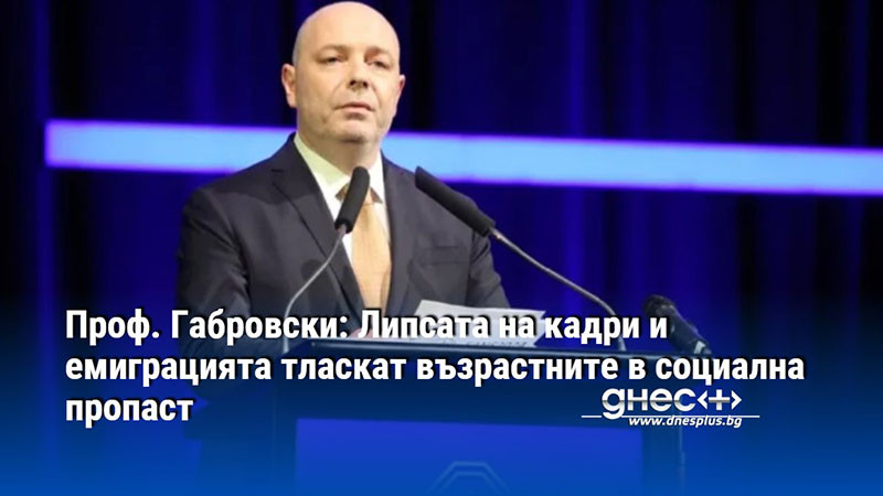 Проф. Габровски: Липсата на кадри и емиграцията тласкат възрастните в социална пропаст