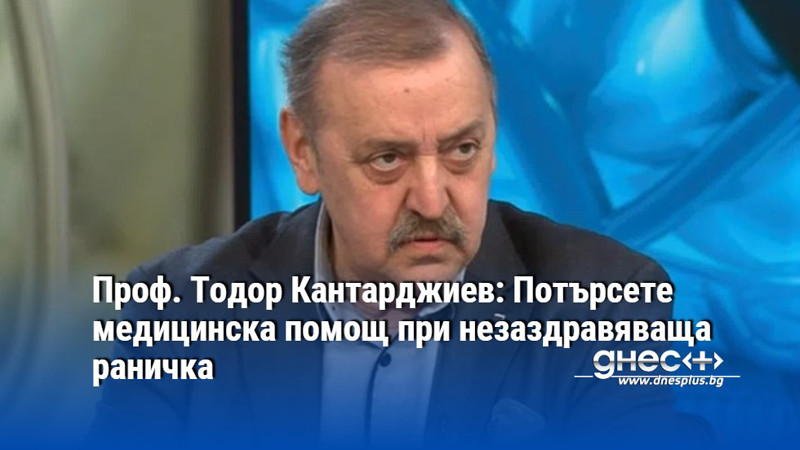 Проф. Тодор Кантарджиев: Потърсете медицинска помощ при незаздравяваща раничка