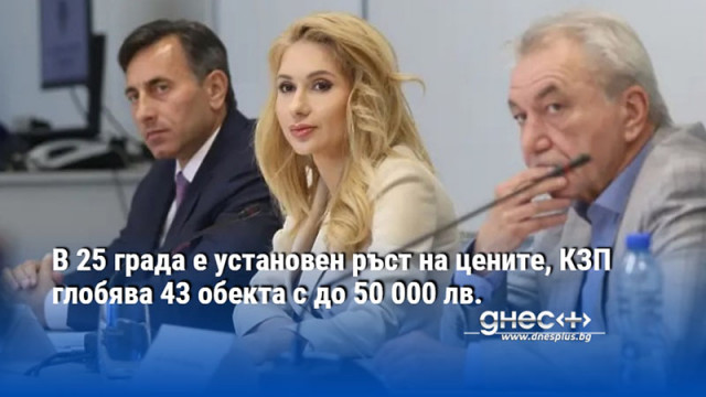 В 25 града е установен ръст на цените, КЗП глобява 43 обекта с до 50 000 лв.
