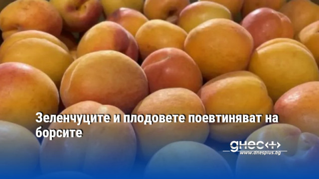 Зеленчуците и плодовете поевтиняват на борсите