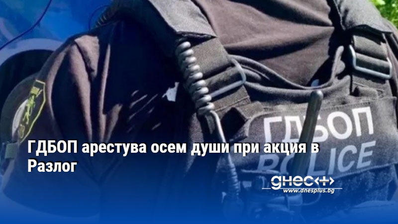 ГДБОП арестува осем души при акция в Разлог