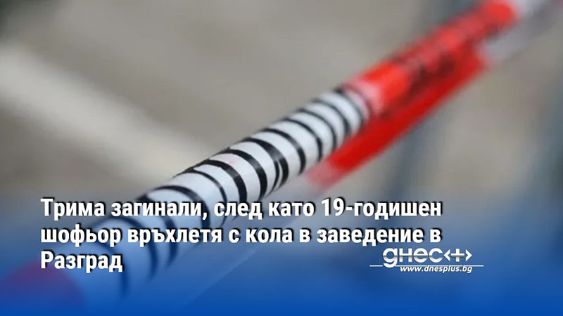 Трима загинали, след като 19-годишен шофьор връхлетя с кола в заведение в Разград