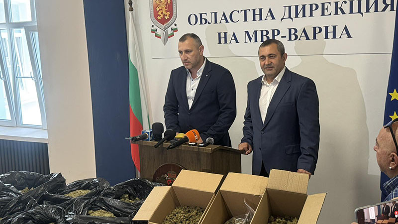 Марихуана за четвърт милион лева иззета при акция на ОДМВР Варна