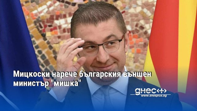 Мицкоски нарече българския външен министър "мишка"