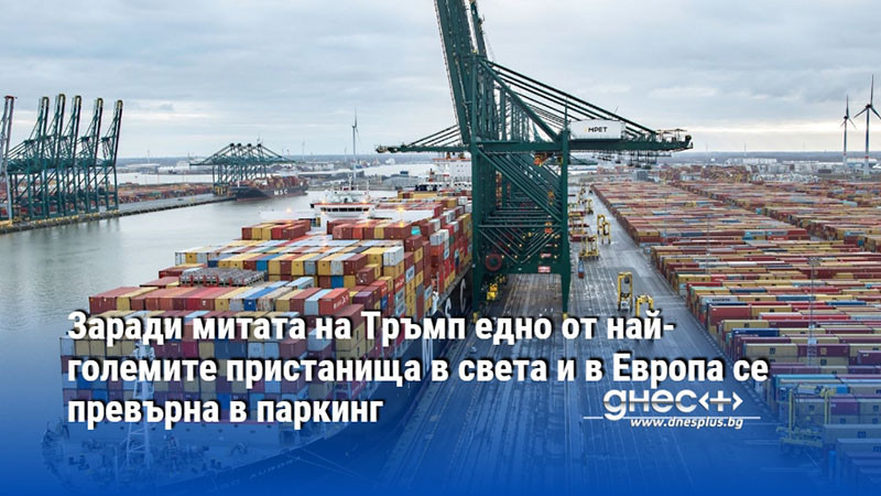 Заради митата на Тръмп едно от най-големите пристанища в света и в Европа се превърна в паркинг