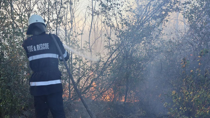 Пожар край село Камен връх, задействана е системата BG-ALERT