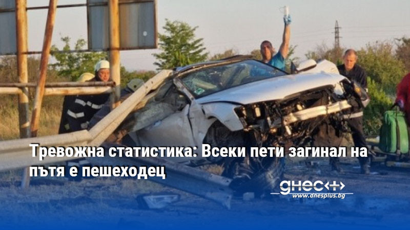 Тревожна статистика: Всеки пети загинал на пътя е пешеходец