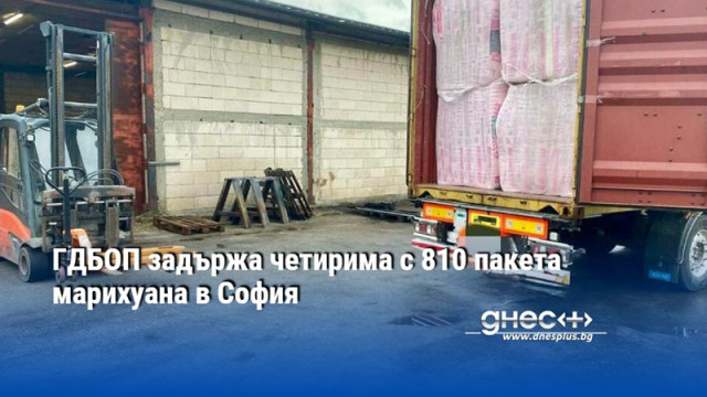 ГДБОП задържа четирима с 810 пакета с тегло близо 560 кг. марихуана в София