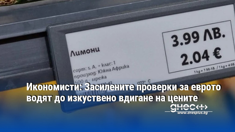 Икономисти: Засилените проверки за еврото водят до изкуствено вдигане на цените