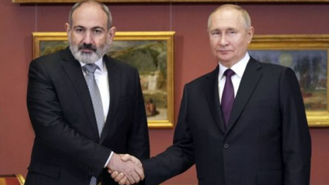 Руският президент Владимир Путин и арменският премиер Никол Пашинян разговаряха