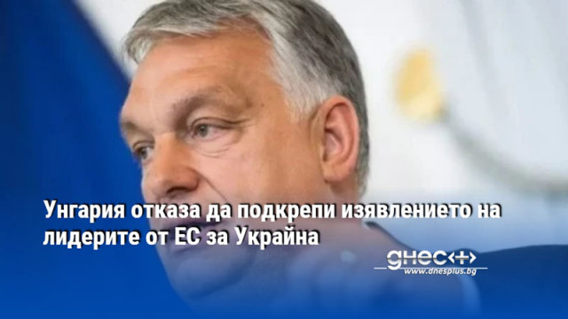 Унгария отказа да подкрепи изявлението на лидерите от ЕС за Украйна