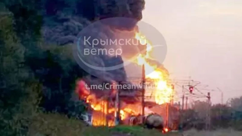 Експлозии в Крим, поразена е железопътна инфраструктура в Джанкой