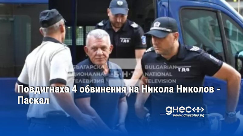 Повдигнаха 4 обвинения на Никола Николов - Паскал