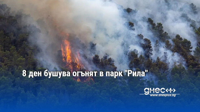 8 ден бушува огънят в парк "Рила"