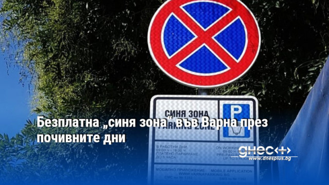 Безплатна „синя зона“ във Варна през почивните дни
