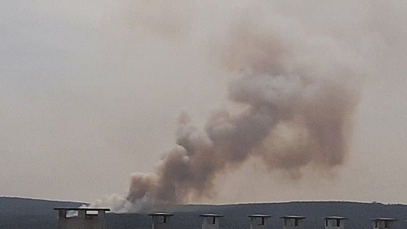 Борова гора горя край Варна