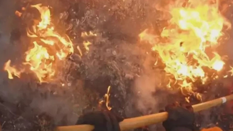 МО: Военни от Сухопътните войски участват в потушаване на пожарите в Рила и област Хасково