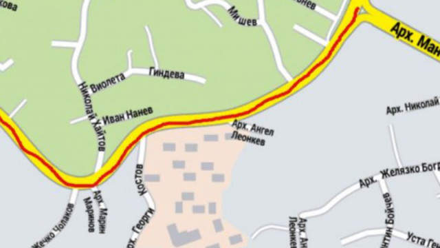 Задръствания във Варна след затварянето на пътя за кв. "Виница"