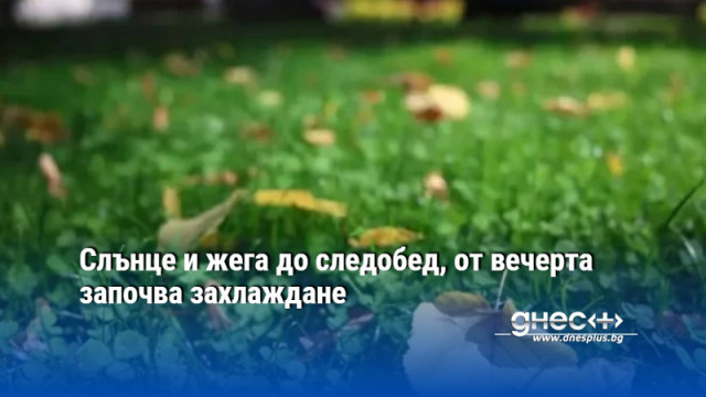 Слънце и жега до следобед, от вечерта започва захлаждане