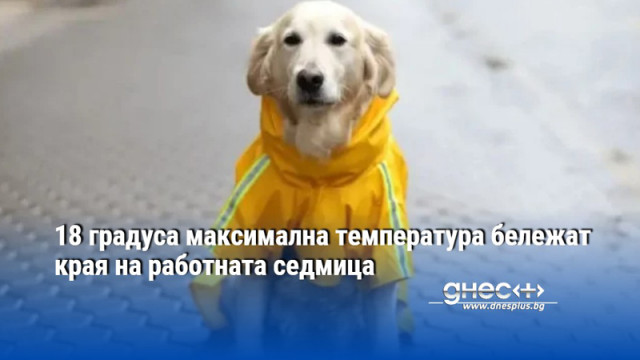 18 градуса максимална температура бележат края на работната седмица