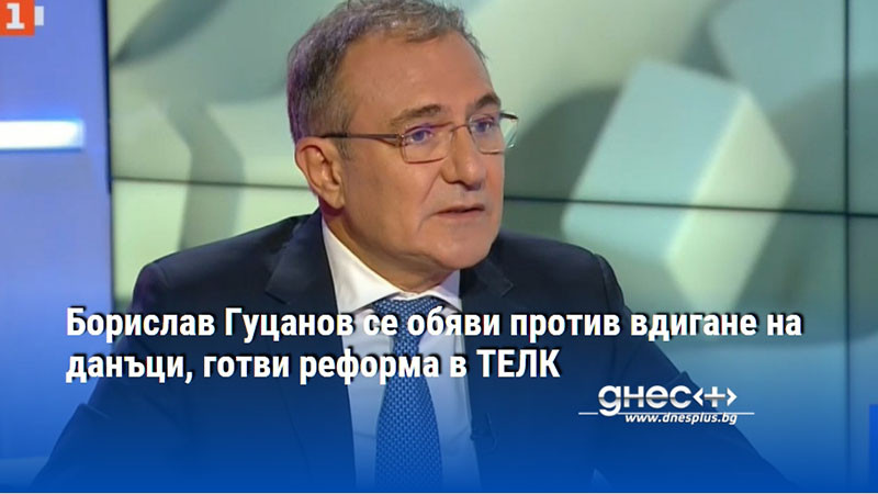 Борислав Гуцанов се обяви против вдигане на данъци, готви реформа в ТЕЛК