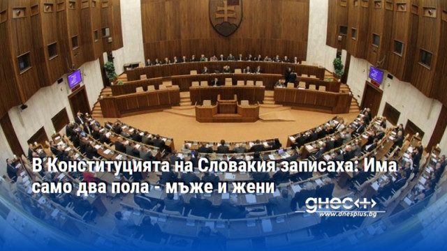 В Конституцията на Словакия записаха: Има само два пола - мъже и жени